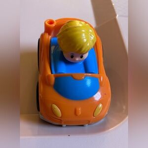 Mattel Little People Replacement Wheelie Orange Car Vehicle